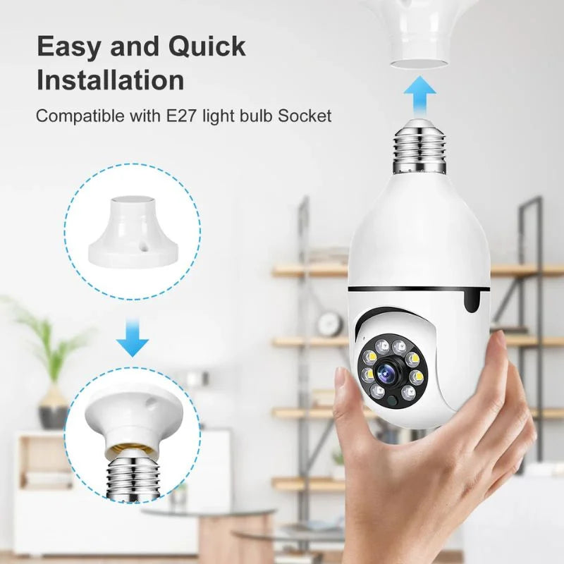 Speed-X Bulb Camera 360° Panoramic Security Camera