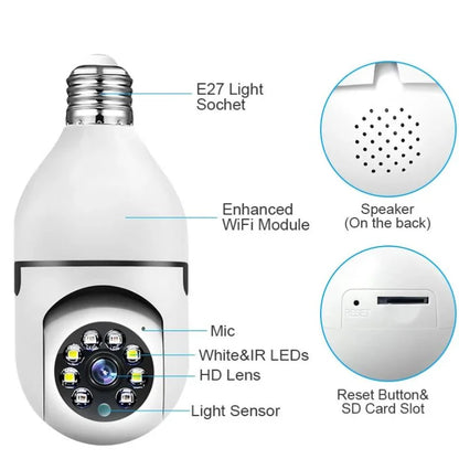 Speed-X Bulb Camera 360° Panoramic Security Camera