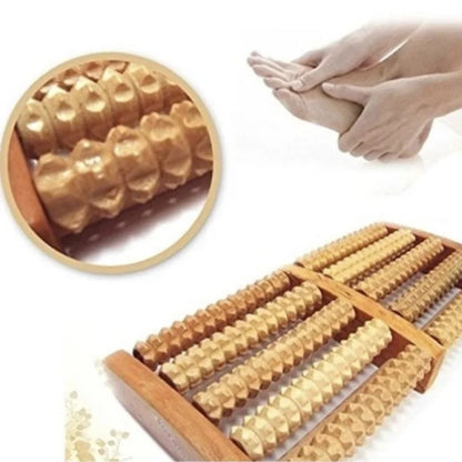 Wooden Foot Roller Massager
