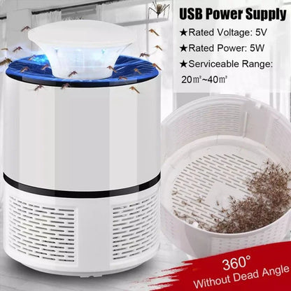 Mosquito Trap Lamp  UV LED Insect Killer with Suction Fan