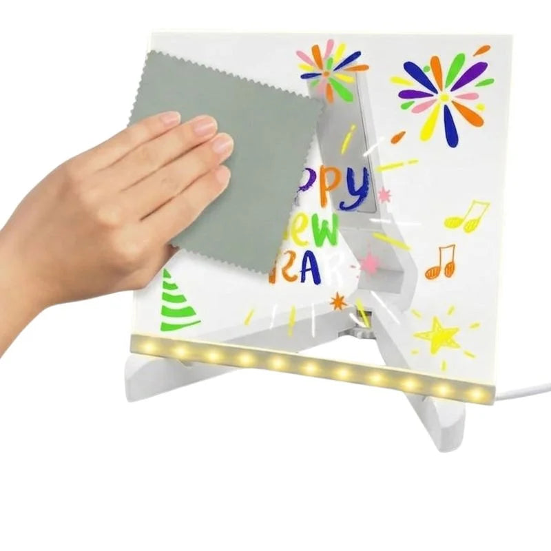 6x6 Inches LED Acrylic Writing Board
