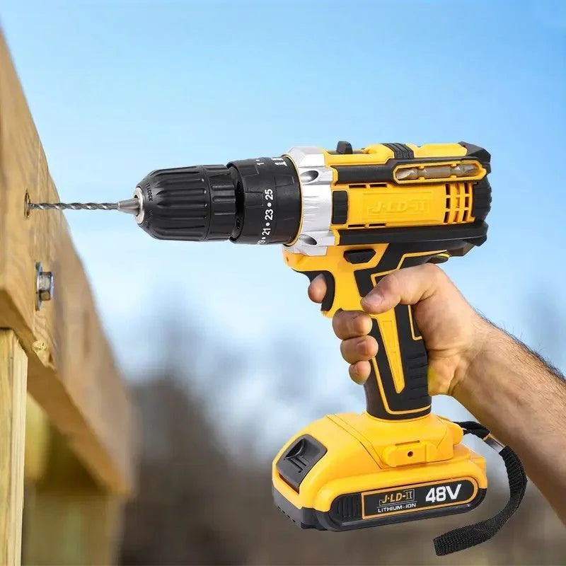 Cordless Drill Machine Kit with 2  Batteries  & 26 Accessories