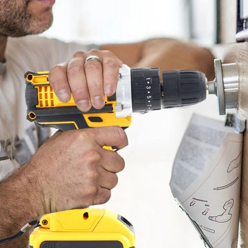 Cordless Drill Machine Kit with 2  Batteries  & 26 Accessories